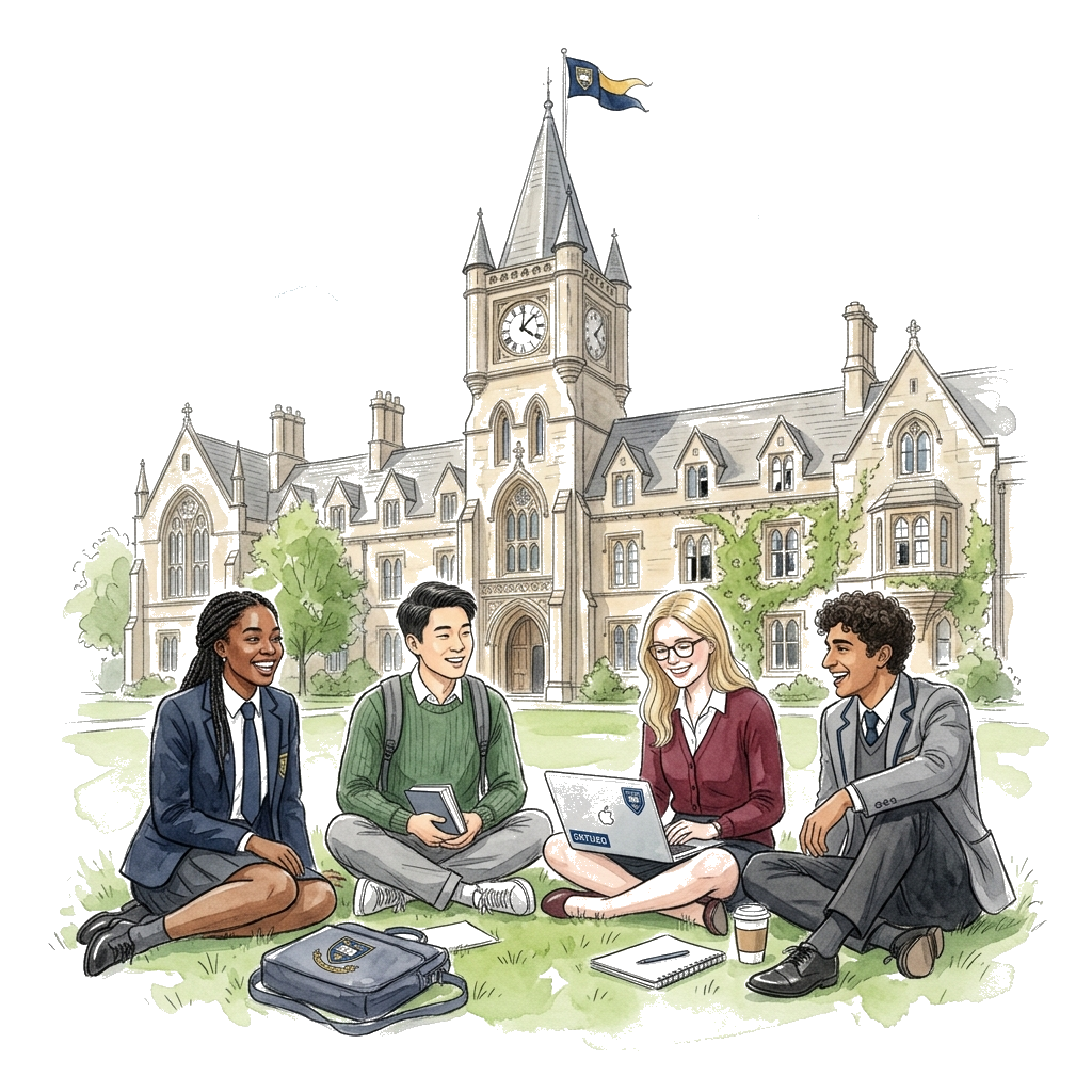 ASPEE NUTAN ACADEMY Campus Illustration